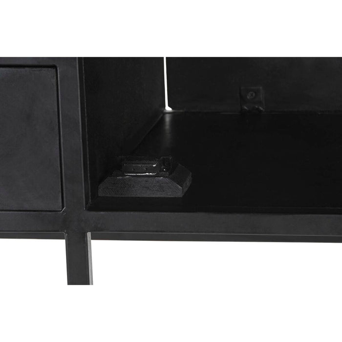 Servantă DKD Home Decor 210 x 45 x 75 cm Negru Metal Lemn de mango