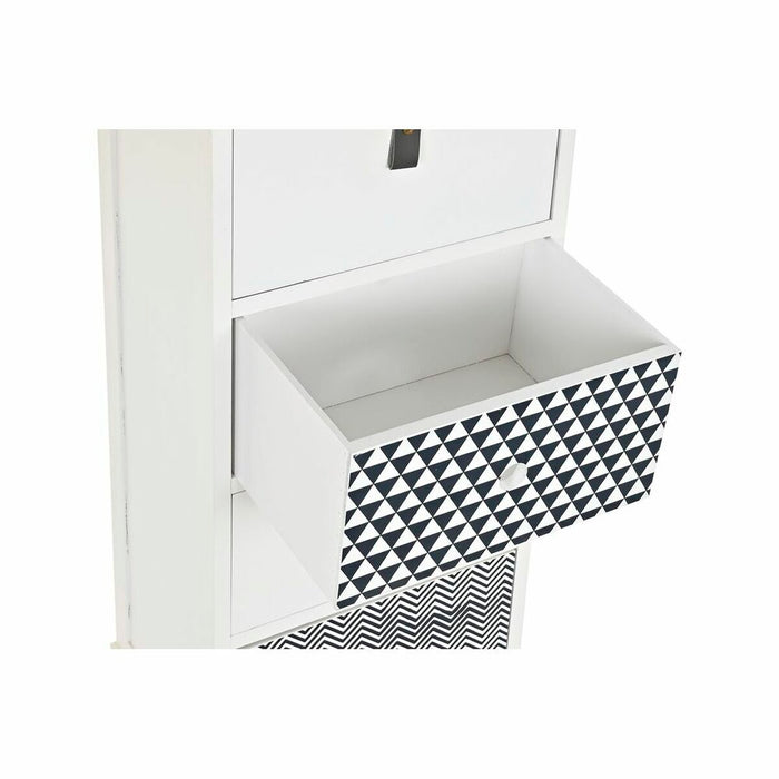 Dulap cu Sertare DKD Home Decor Gri Alb Lemn de paulownia (36 x 25 x 79 cm)