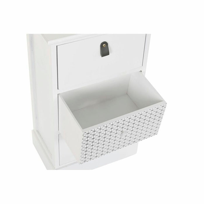 Dulap cu Sertare DKD Home Decor Alb Gri Lemn de paulownia 36 x 25 x 62 cm