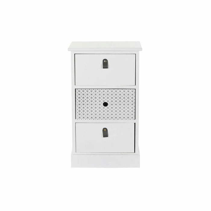 Dulap cu Sertare DKD Home Decor Alb Gri Lemn de paulownia 36 x 25 x 62 cm