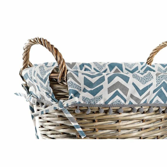 Coș DKD Home Decor 44 x 44 x 42 cm Poliester răchită