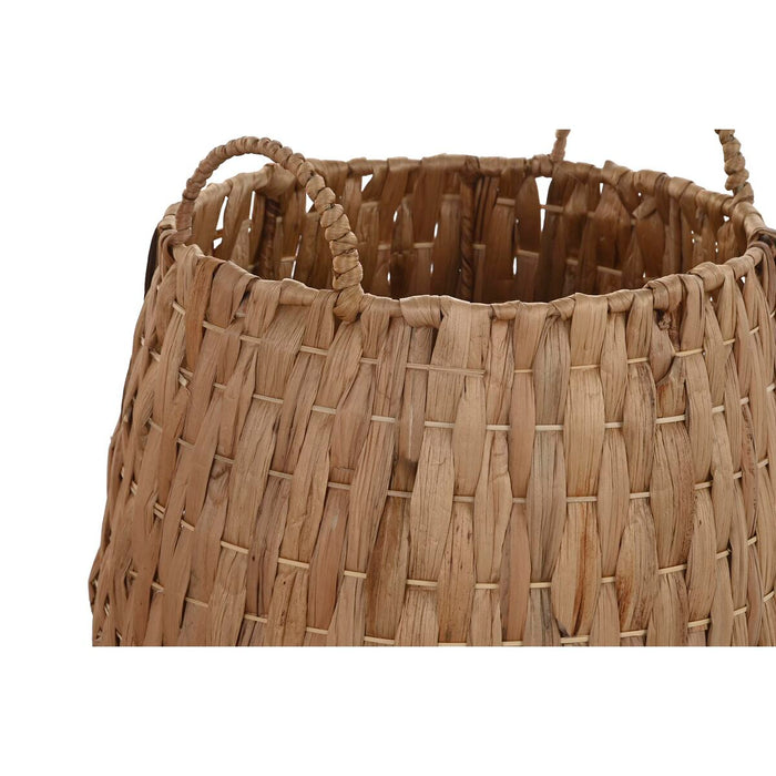 Set de Coșuri DKD Home Decor Natural Fibră naturală Boho 44 x 44 x 49 cm