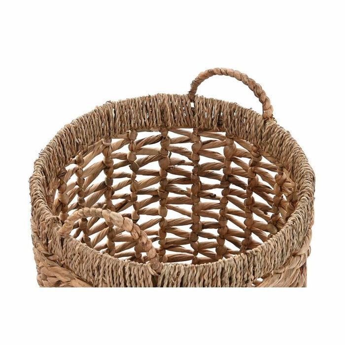 Set de Coșuri DKD Home Decor Fibră (43 x 43 x 43 cm)