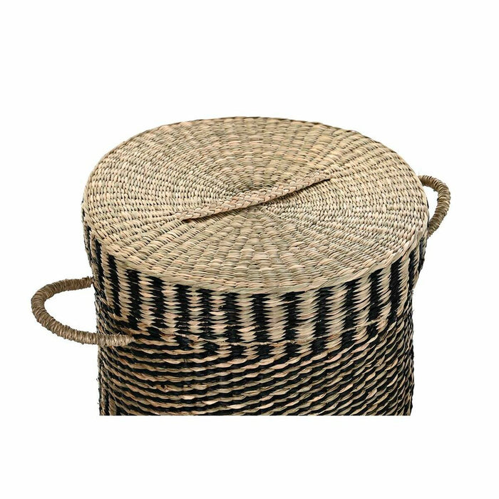 Set de Coșuri DKD Home Decor Colonial Fibră (45 x 45 x 56 cm)