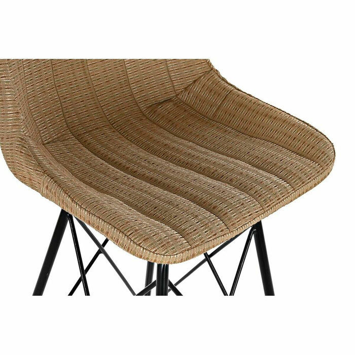 Taburet DKD Home Decor Negru Natural Metal 47 x 56 x 106 cm
