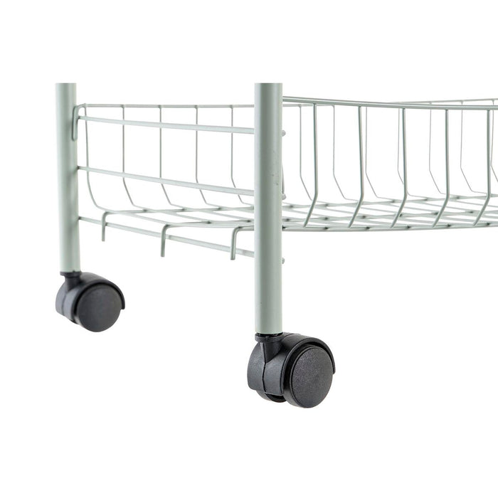 Servírovací vozík DKD Home Decor 40 x 26 x 62 cm Metal Verde polipropilenă
