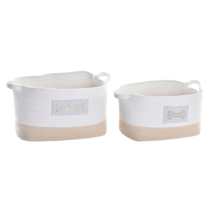 Set de Coșuri DKD Home Decor 43 x 30 x 23 cm