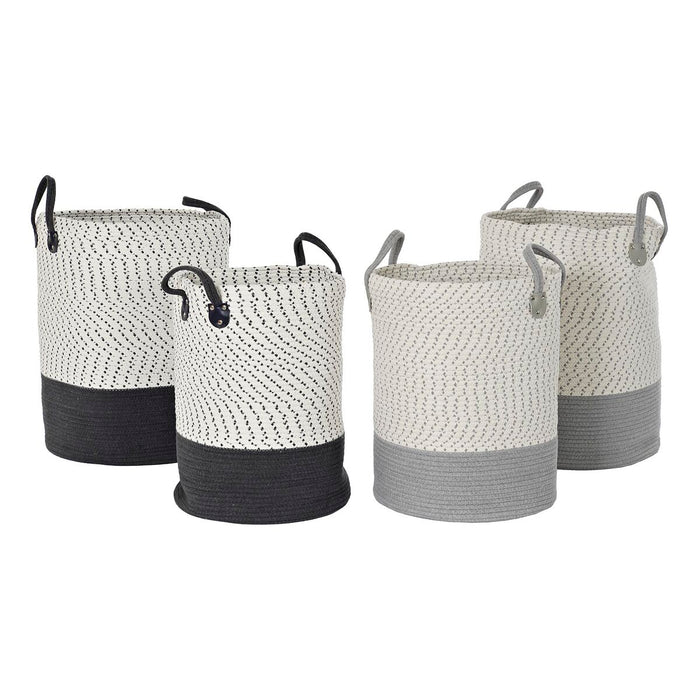 Set de Coșuri DKD Home Decor 40 x 40 x 52 cm (2 Unități)
