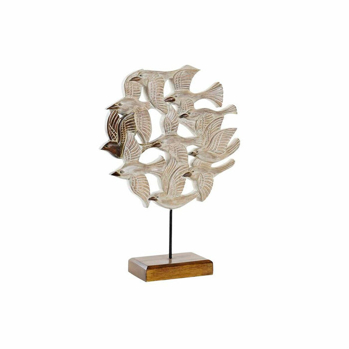 Figură Decorativă DKD Home Decor Bej Fier Păsări (38 x 11,5 x 54 cm)