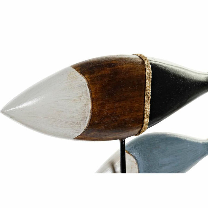 Figură Decorativă DKD Home Decor Multicolor Fier Spirale (56 x 10 x 45 cm)