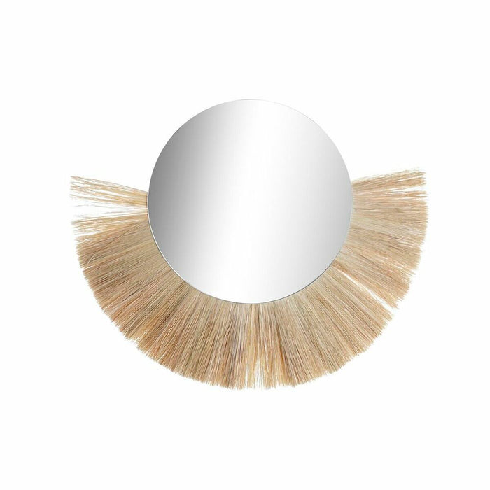 Oglindă de perete DKD Home Decor Geam Natural Iută (70 x 3 x 58 cm)