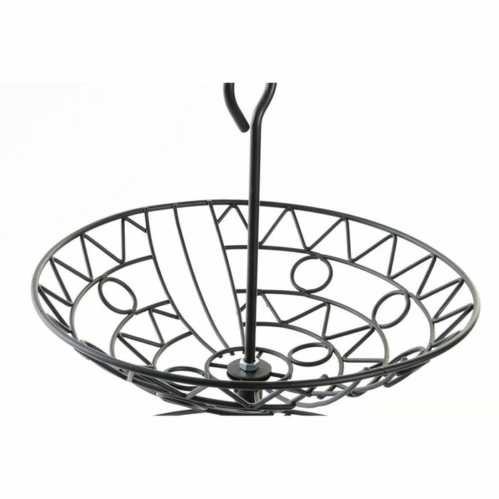 Fructieră DKD Home Decor Negru Metal 28 x 28 x 40 cm