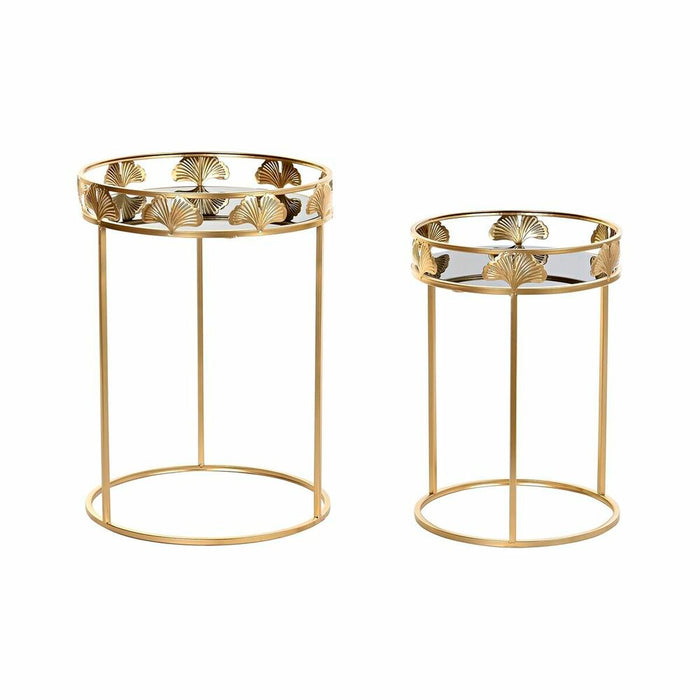 Set de 2 Măsuțe DKD Home Decor Auriu* 40 x 40 x 56 cm