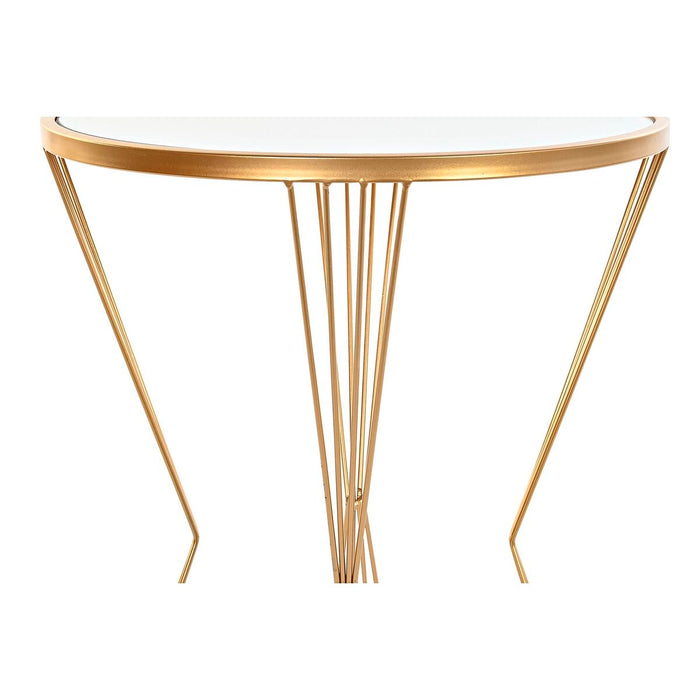 Masa laterală DKD Home Decor Auriu* Metal Oglindă 40 x 40 x 55 cm