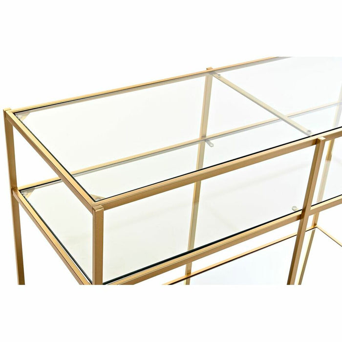 Consolă DKD Home Decor Portocaliu Auriu* Metal Geam Plastic Oglindă 100 x 38 x 75 cm