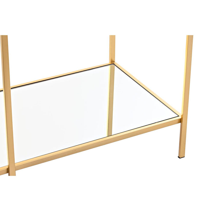 Consolă DKD Home Decor Portocaliu Auriu* Metal Geam Plastic Oglindă 100 x 38 x 75 cm