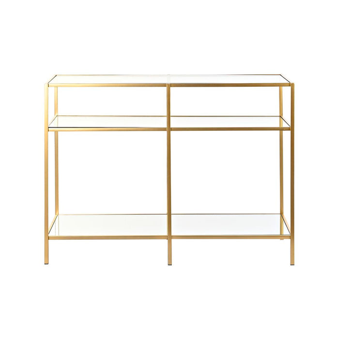 Consolă DKD Home Decor Portocaliu Auriu* Metal Geam Plastic Oglindă 100 x 38 x 75 cm