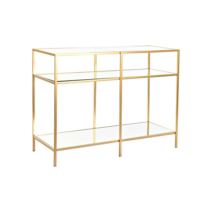 Consolă DKD Home Decor Portocaliu Auriu* Metal Geam Plastic Oglindă 100 x 38 x 75 cm