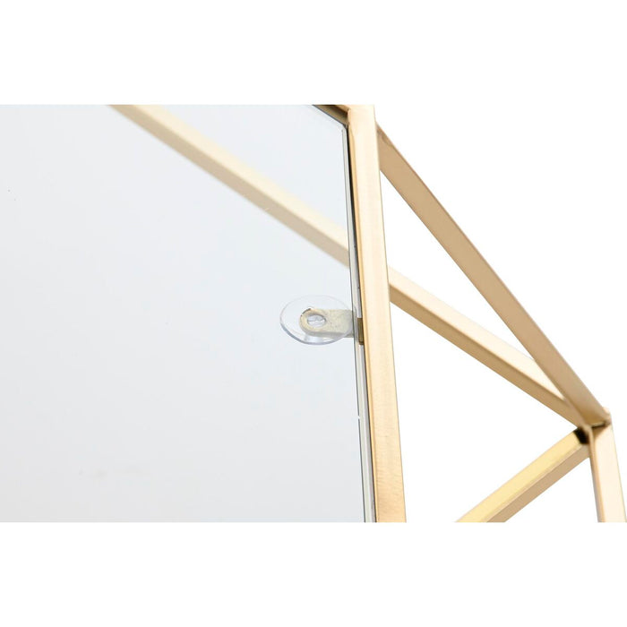 Masa de Cafea DKD Home Decor Glamour Auriu* Metal Geam 100 x 100 x 41 cm