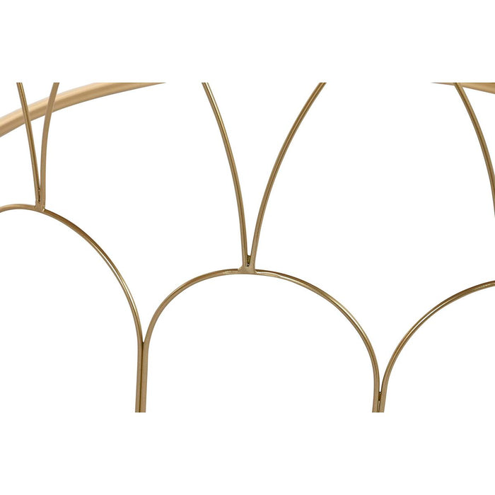 Set de 2 mese DKD Home Decor Auriu* 80 x 80 x 47 cm