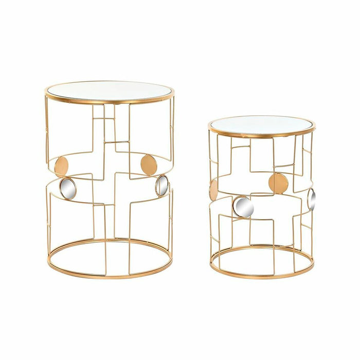 Set de 2 Măsuțe DKD Home Decor Auriu* 40 x 40 x 54,5 cm