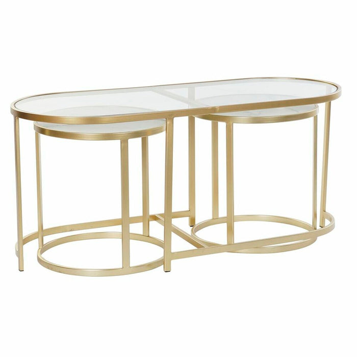 Set de 3 Măsuțe DKD Home Decor Auriu* 100 x 40 x 45 cm