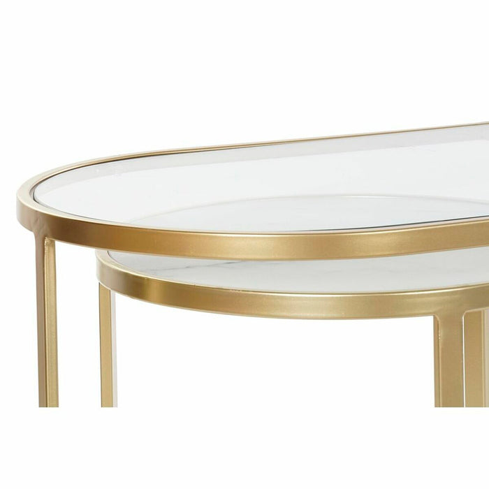 Set de 3 Măsuțe DKD Home Decor Auriu* 100 x 40 x 45 cm
