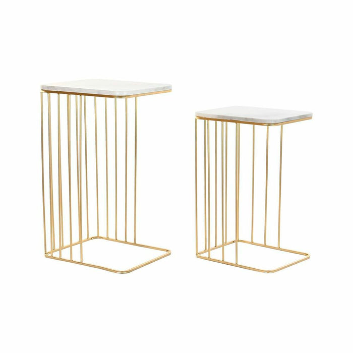 Set de 2 Măsuțe DKD Home Decor Auriu* 45,4 x 37,5 x 73 cm