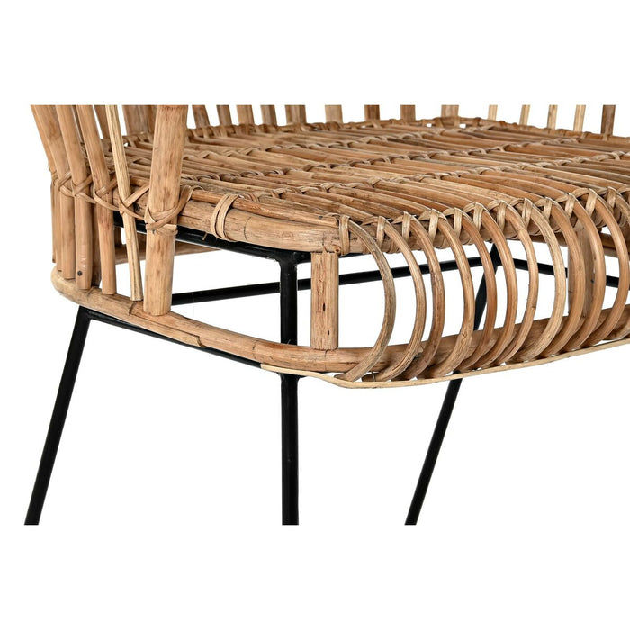 Scaun cu Mânere DKD Home Decor Natural 68 x 46 x 106 cm