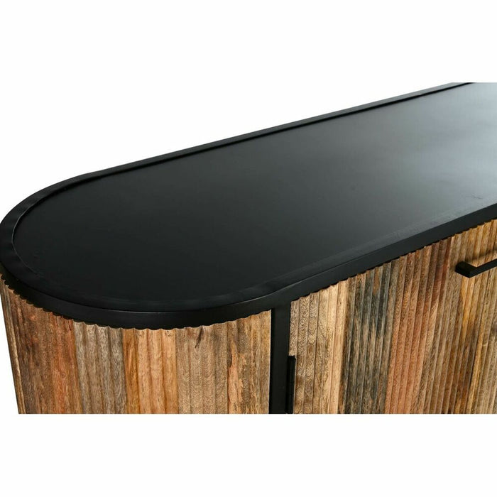 Servantă DKD Home Decor Maro Negru Metal Lemn de mango (145 x 40 x 90 cm)