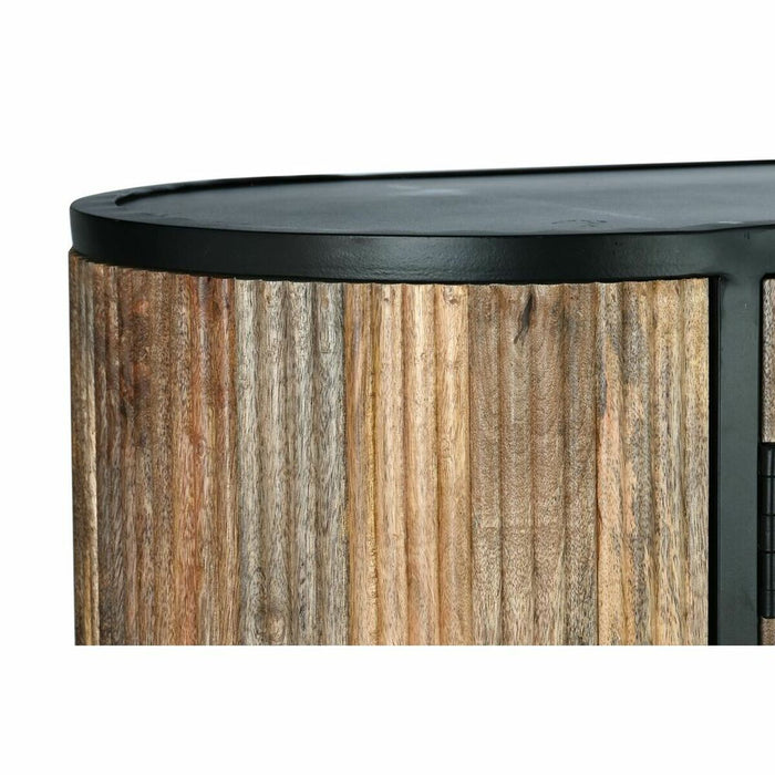 Servantă DKD Home Decor Maro Negru Metal Lemn de mango (145 x 40 x 90 cm)