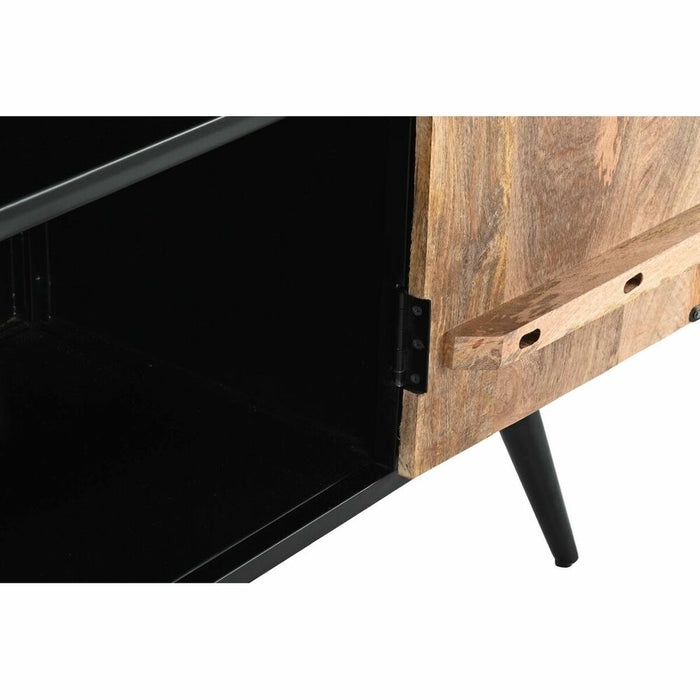 Servantă DKD Home Decor Maro Negru Metal Lemn de mango (145 x 40 x 90 cm)
