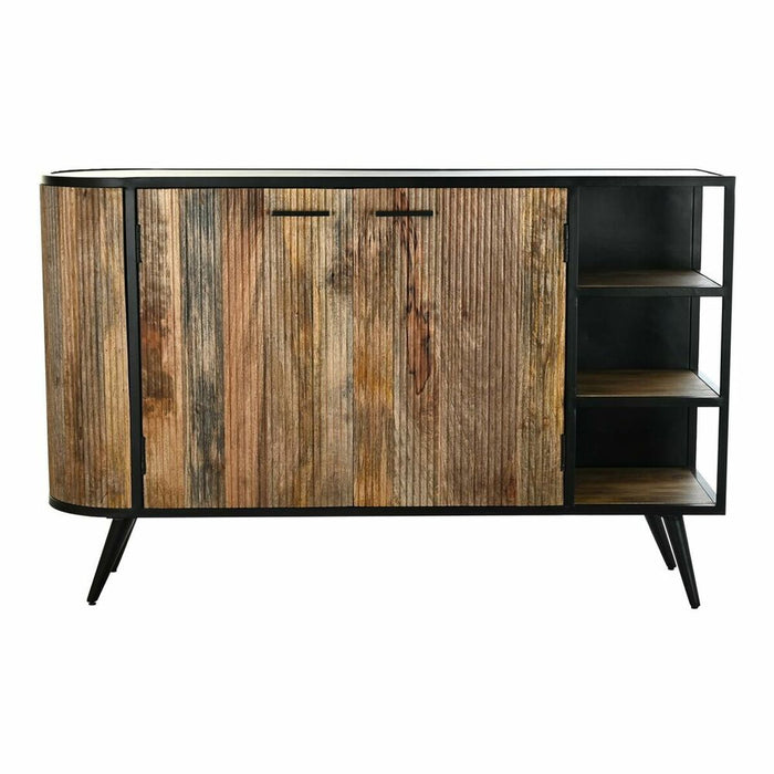 Servantă DKD Home Decor Maro Negru Metal Lemn de mango (145 x 40 x 90 cm)