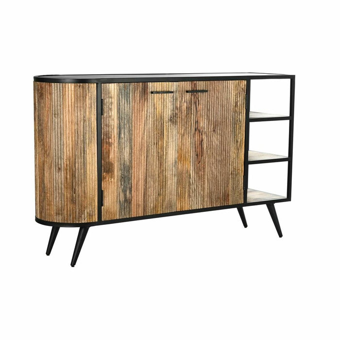 Servantă DKD Home Decor Maro Negru Metal Lemn de mango (145 x 40 x 90 cm)