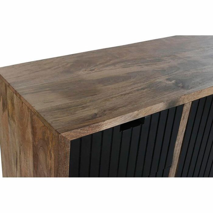 Servantă DKD Home Decor Natural Negru Metal Lemn de mango (160 x 40 x 90 cm)