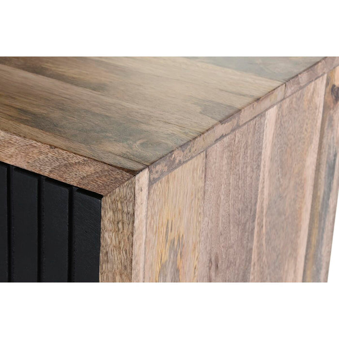Servantă DKD Home Decor Natural Negru Metal Lemn de mango (160 x 40 x 90 cm)