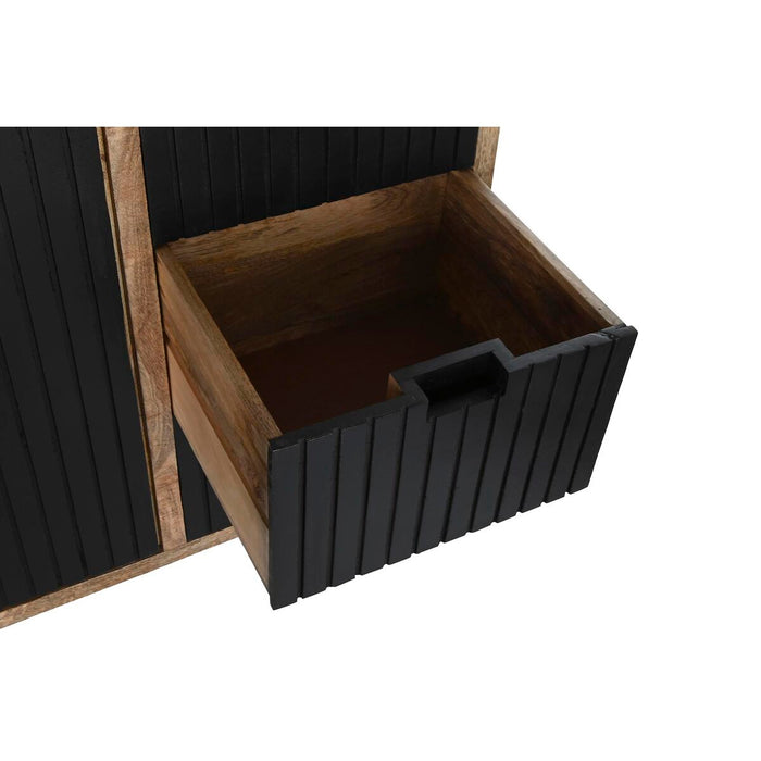 Servantă DKD Home Decor Natural Negru Metal Lemn de mango (160 x 40 x 90 cm)