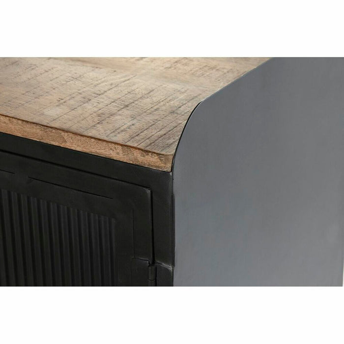 Servantă DKD Home Decor Natural Negru Auriu* Metal Lemn de mango (145 x 40 x 85 cm)