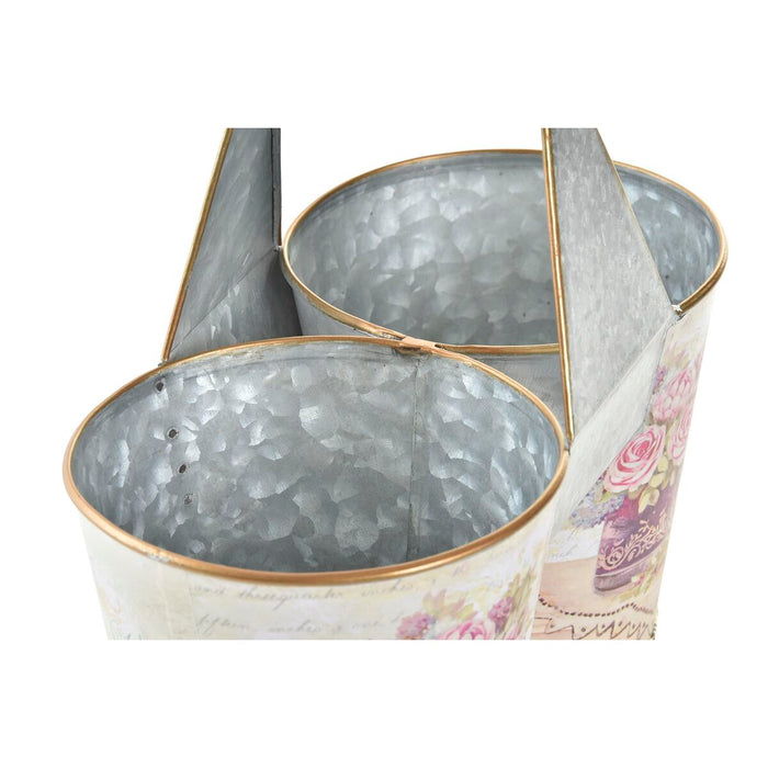 Ghiveci DKD Home Decor Roz Metal Shabby Chic 24 x 12 x 23 cm