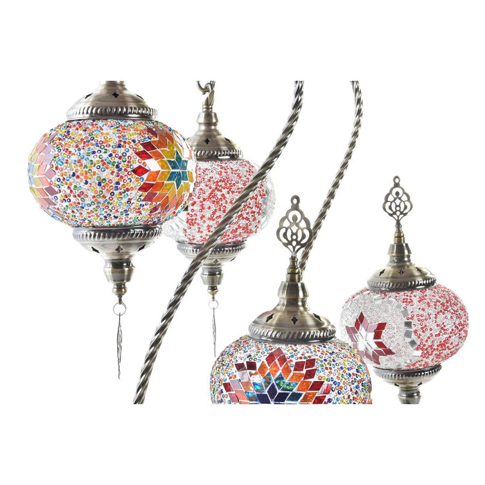 Lampă de masă DKD Home Decor Multicolor Metal Geam 50 W 220 V 35 x 18 x 63 cm (2 Unități)