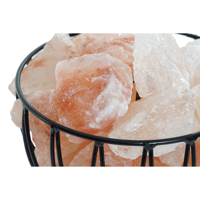 Decorare ușoară DKD Home Decor Negru Portocaliu 15 W 23 x 23 x 17 cm