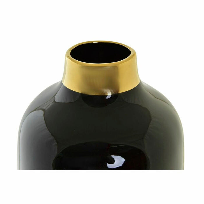 Vază DKD Home Decor Porțelan Auriu* Bicolor Modern (16 x 16 x 41 cm)