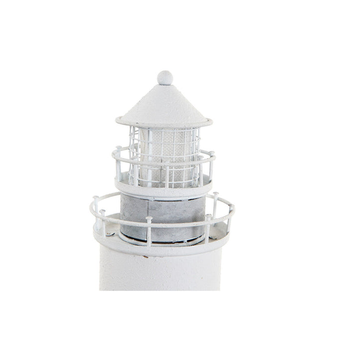 Figură Decorativă DKD Home Decor Alb Far Casă 30 x 13 x 8 cm