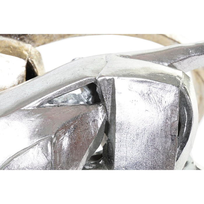 Figură Decorativă DKD Home Decor 46,5 x 10 x 18 cm Argintiu Auriu* Panteră (2 Unități)