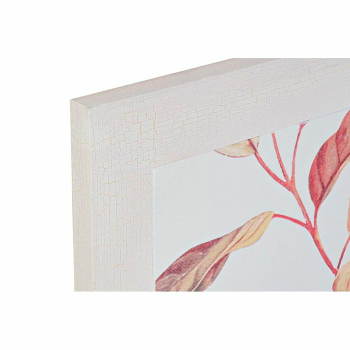 Tablou DKD Home Decor Trandafiri Romantic 70 x 3 x 70 cm (2 Unități)