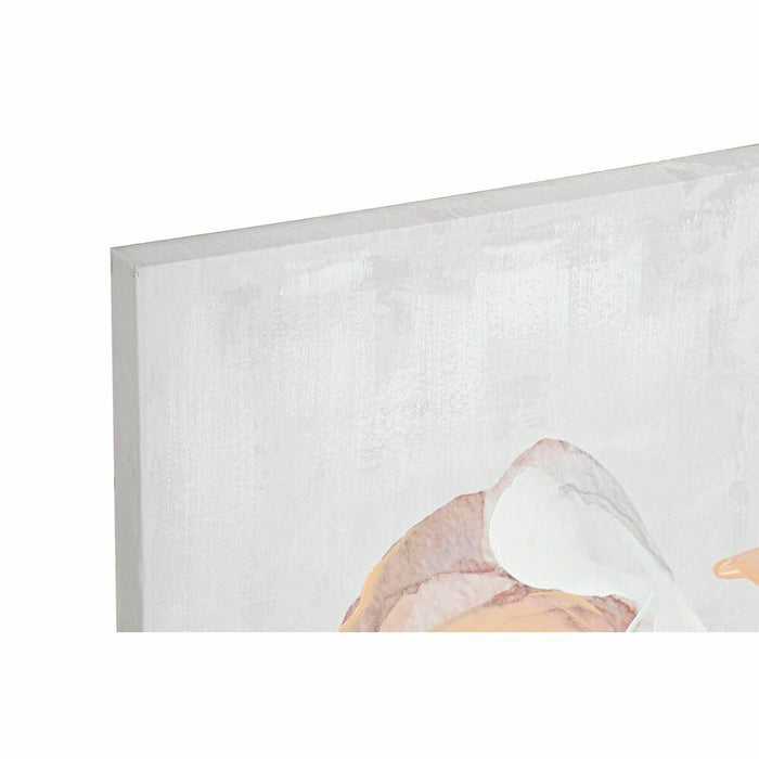 Tablou DKD Home Decor 120 x 3 x 60 cm Květiny Shabby Chic (2 Unități)