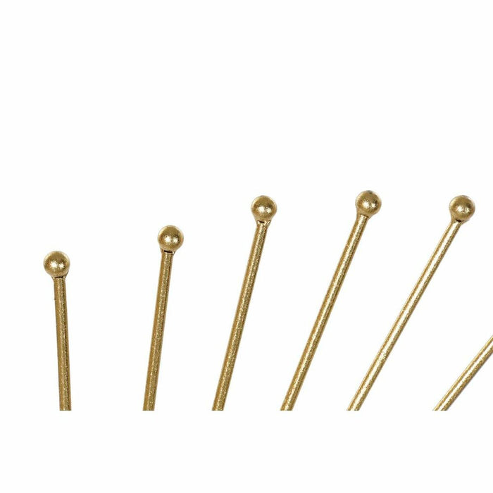 Oglindă de perete DKD Home Decor Auriu* Metal Geam 84 x 2,5 x 84 cm