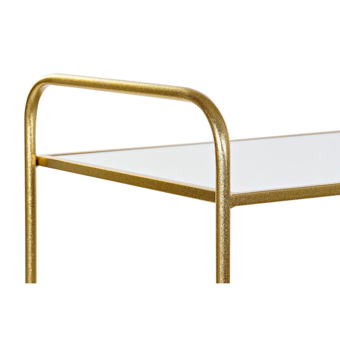 Suport pentru reviste DKD Home Decor Oglindă Auriu* Metal (76 x 35 x 83 cm)