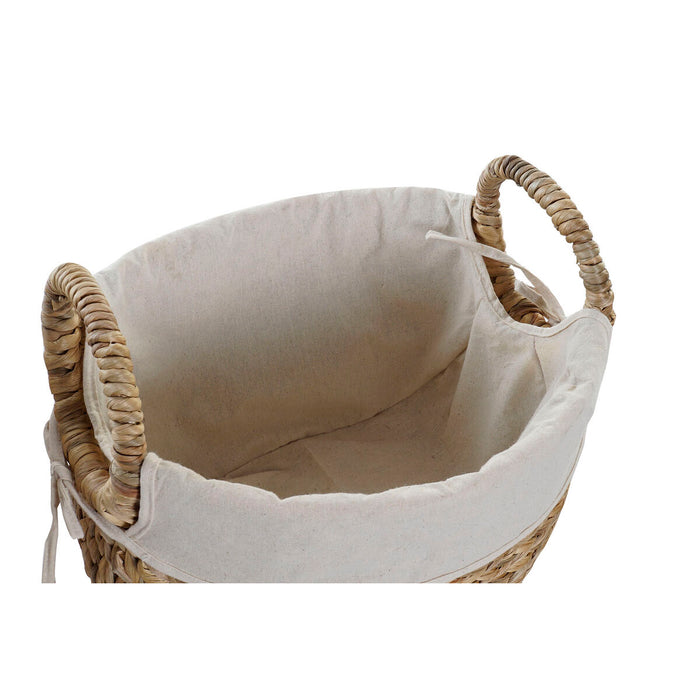 Set de Coșuri DKD Home Decor Lin Fibră Cottage (40 x 30 x 31 cm)