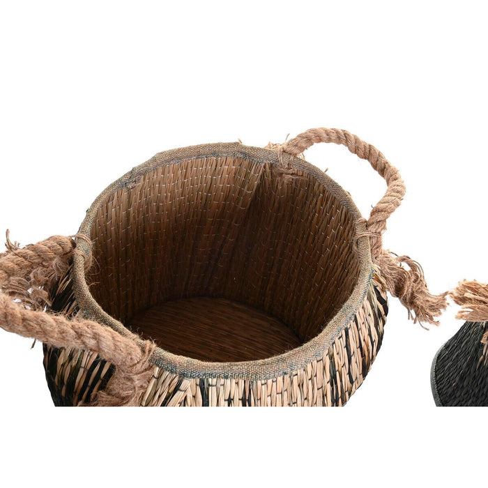 Set de Coșuri DKD Home Decor Colonial (44 x 44 x 48 cm)